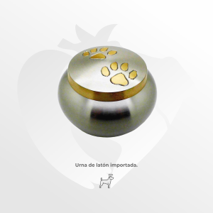 Urna de latón importado Huellas