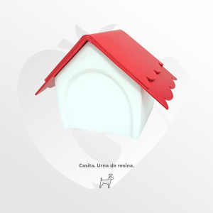 Urna de resina Casita