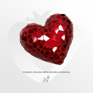 Urna de cerámica Corazón Rojo