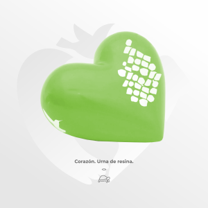Urna de resina Corazón para Reptil